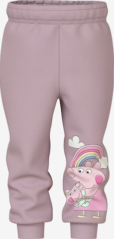NAME IT Tapered Housut 'NMFNori Peppa' värissä lila: etupuoli