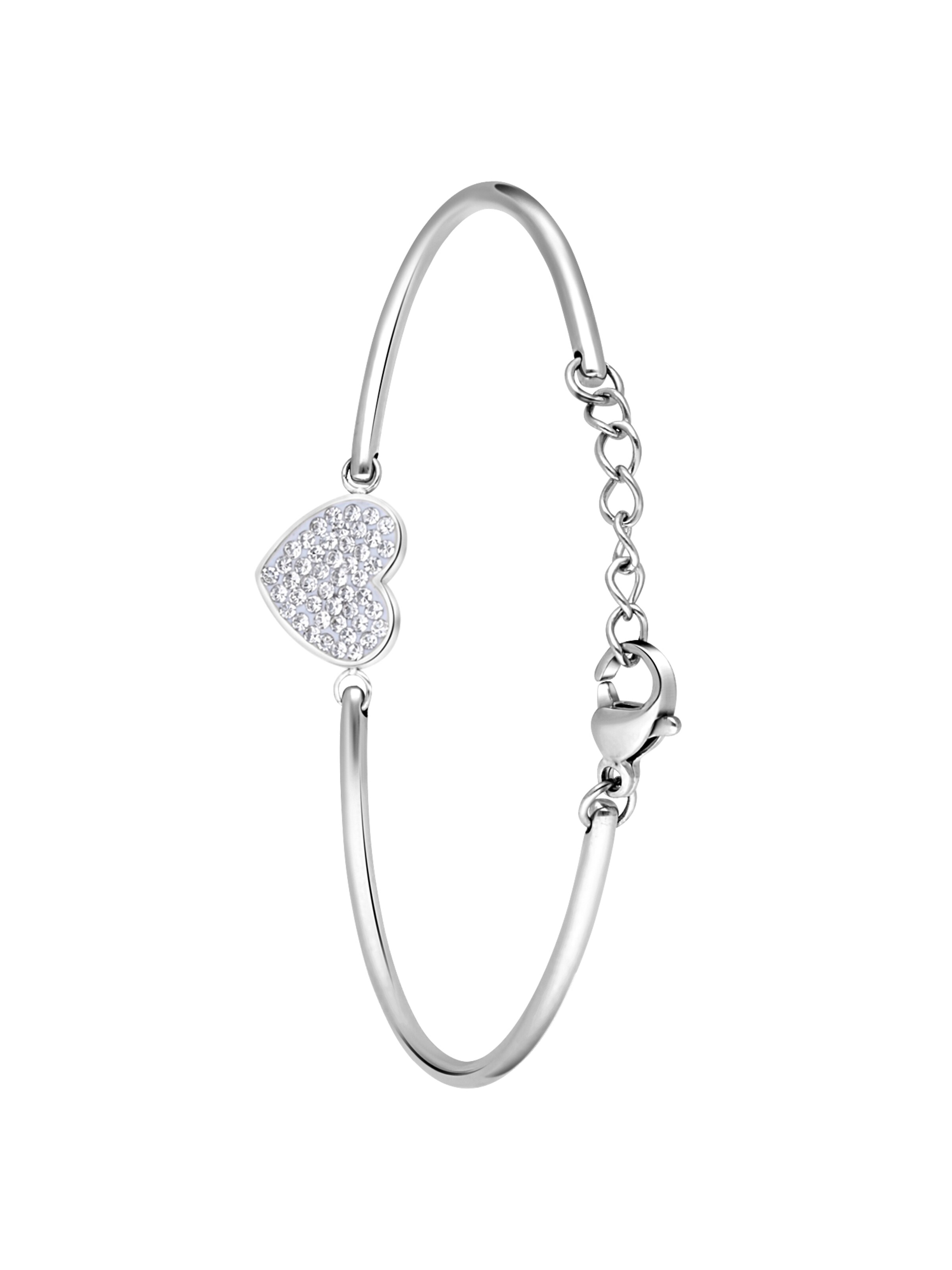 Lucardi Bracelet in Silver: front