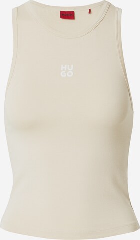 Top di HUGO in beige: frontale