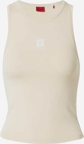 HUGO Red Top in Beige: front