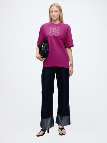 HUGO Shirt 'Dashire_5' in Pink