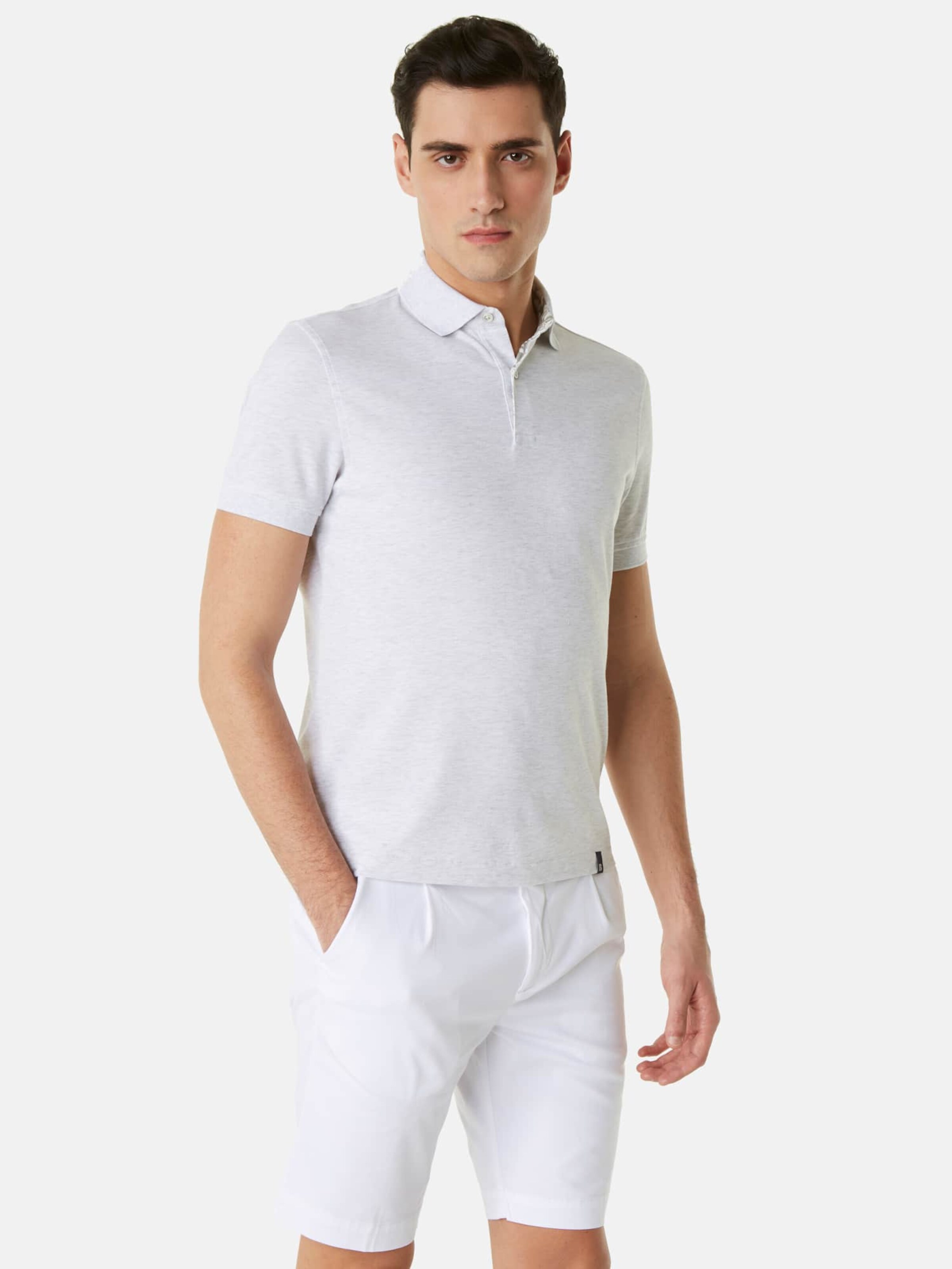 Männer Shirts Boggi Milano T-Shirt in Hellgrau - KM43729 Männer Shirts Boggi Milano T-Shirt in Hellgrau - KM43729