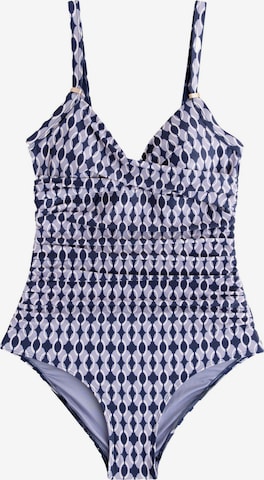 Maillot de bain modelant Next en bleu : devant