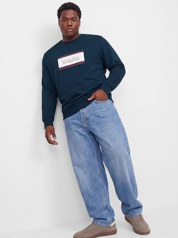 Felpa 'JJBuster' di Jack & Jones Plus in blu