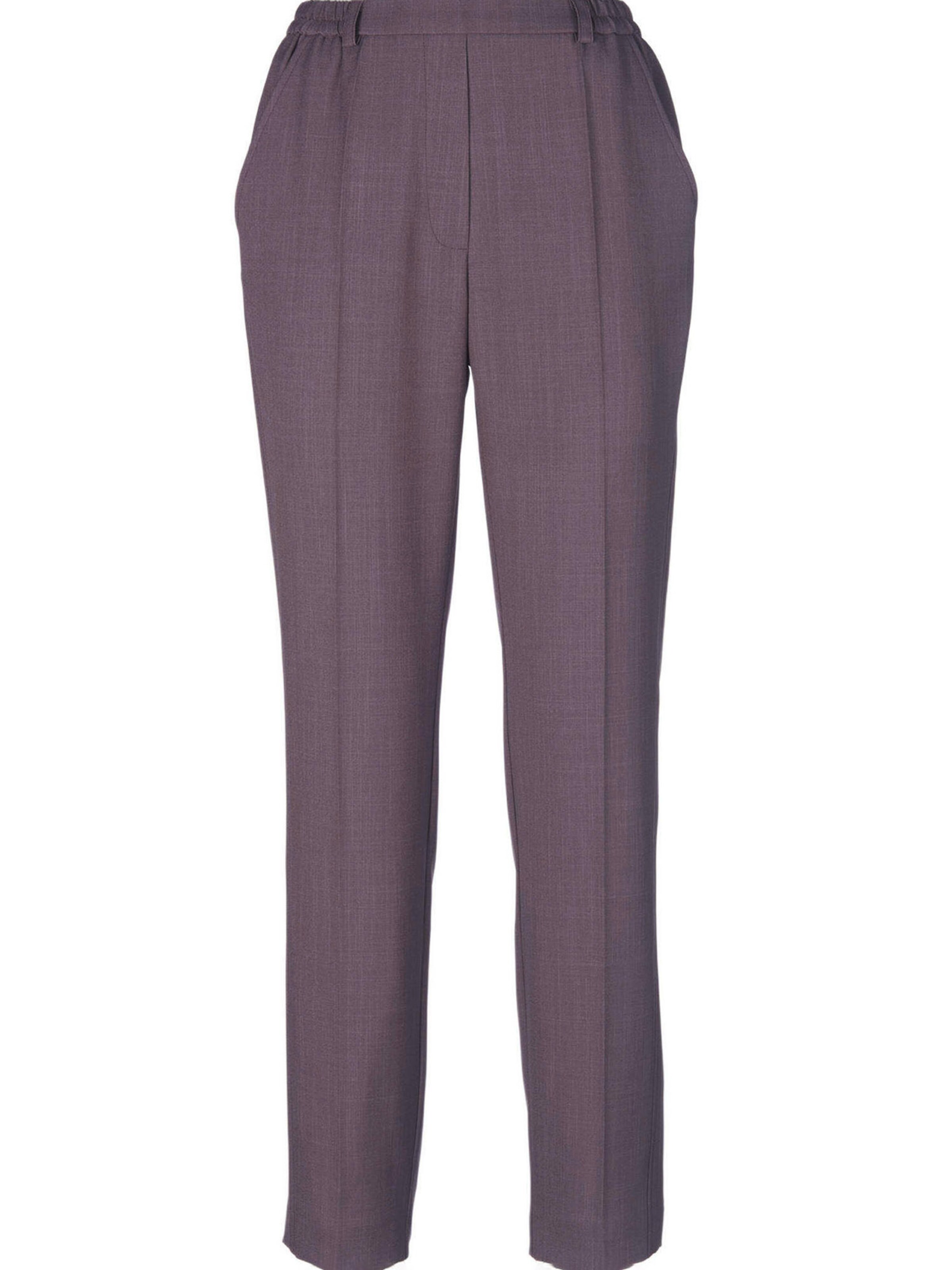 Goldner Trousers with creases in Purple: front