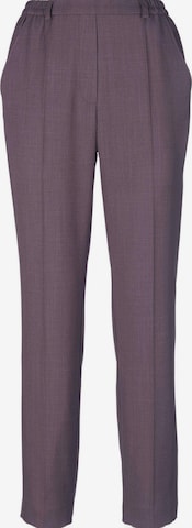 Pantalon à plis Goldner en violet : devant