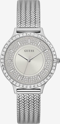 GUESS Analoog horloge 'SOIREE' in Zilver: voorkant