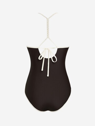 Cupshe Bralette Swimsuit in Brown