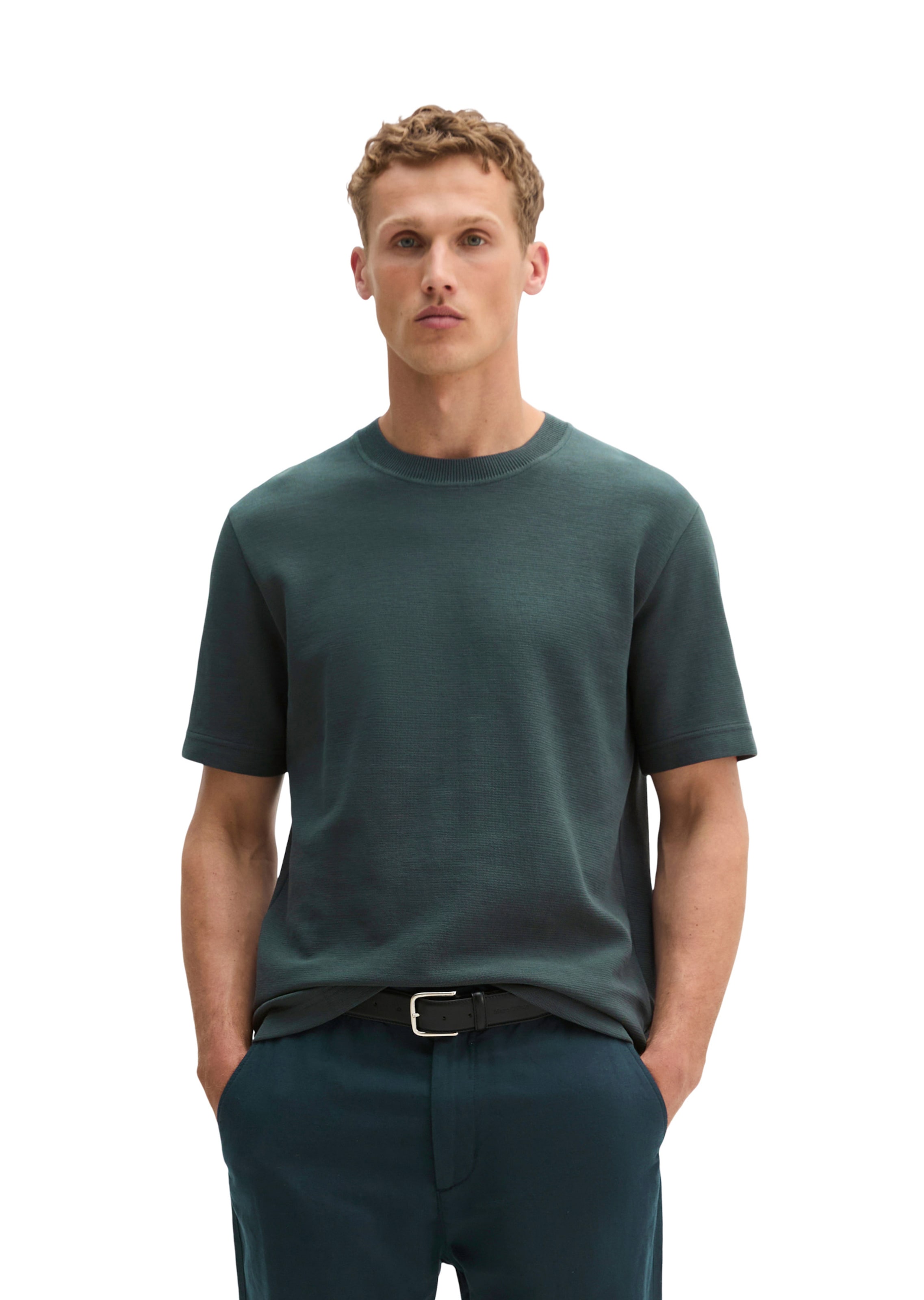 T-Shirt Marc O'Polo en vert : devant
