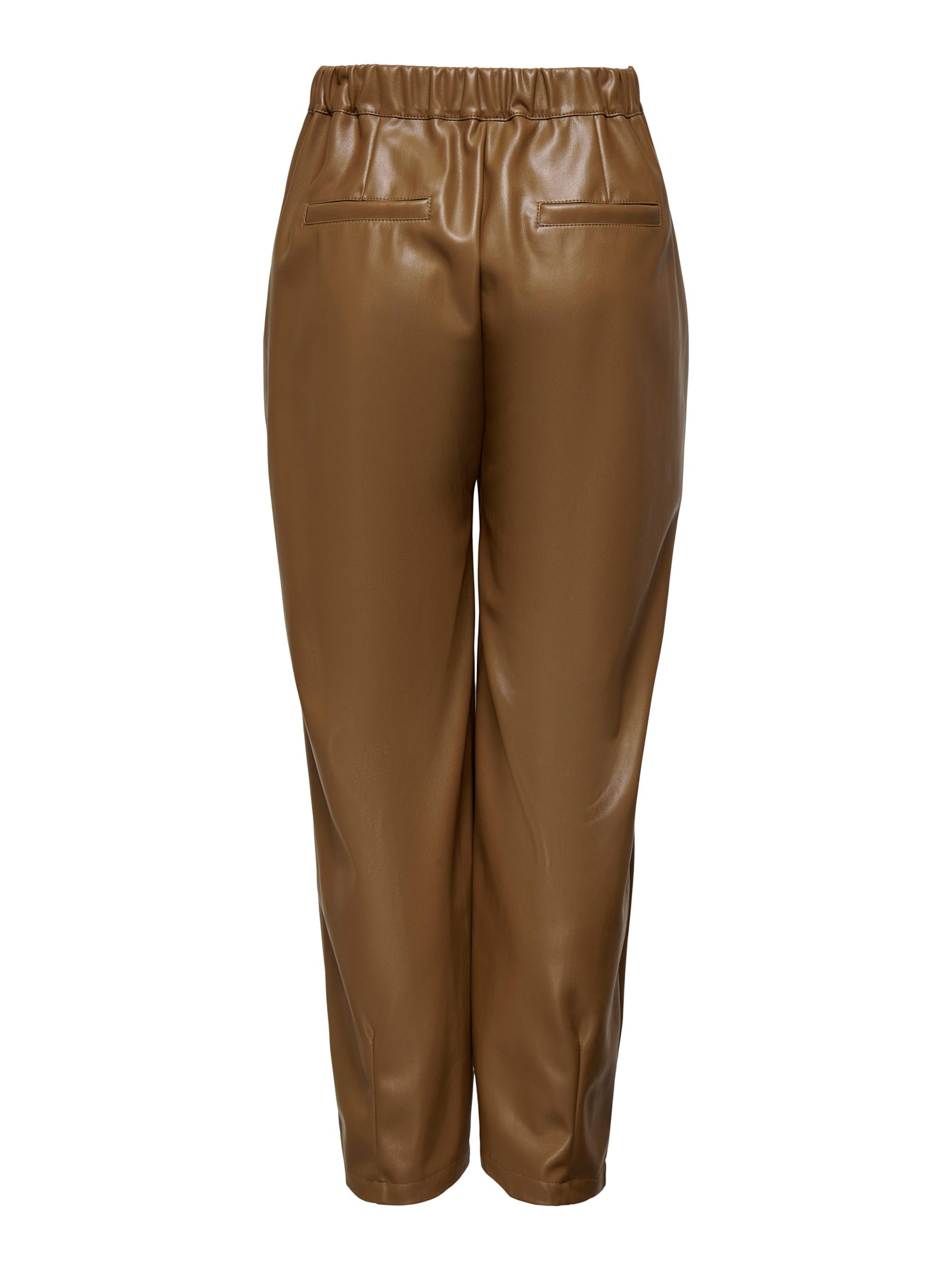 ONLY Zúžený Kalhoty 'Elizabeth' – hnědá