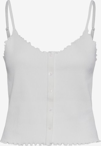 Top 'Nukisa' di PIECES in bianco: frontale