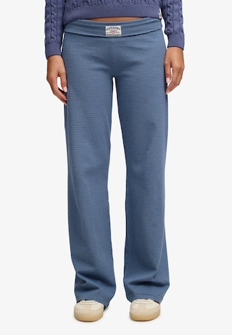 évasé Pantalon 'Athletic Essentials' Superdry & Co en bleu : devant