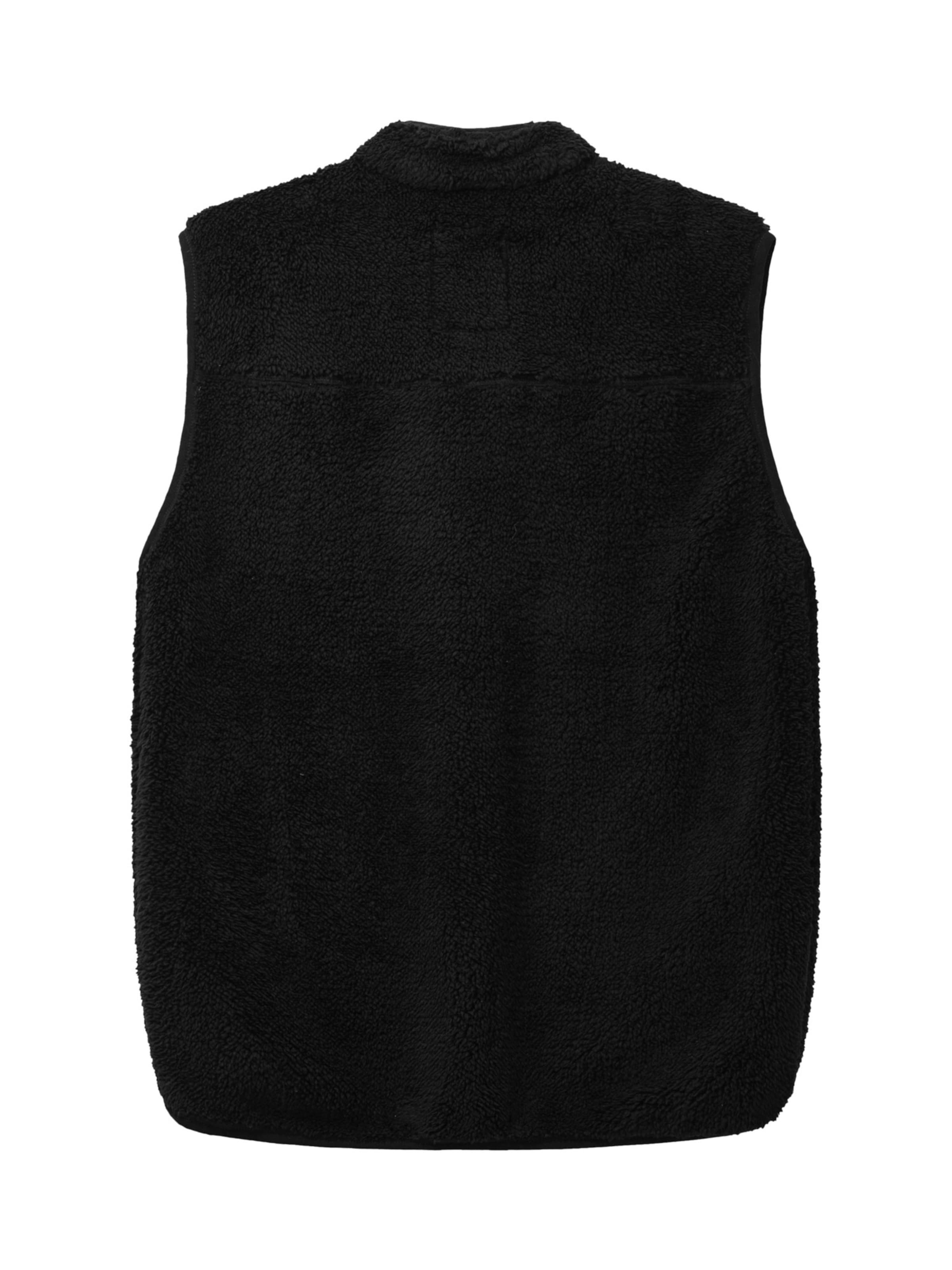 Fat Moose Vest 'Wood' in Black