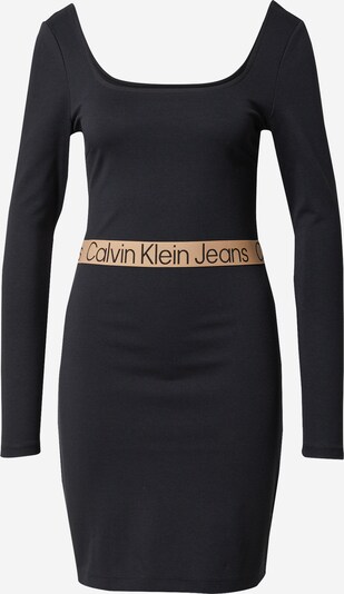 Calvin Klein Jeans Kleid in hellbraun / schwarz, Produktansicht