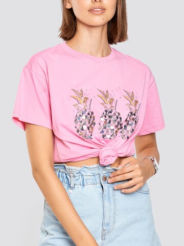 FRESHLIONS Shirt 'Ananas' in Roze
