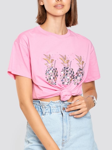 T-shirt 'Ananas' FRESHLIONS en rose
