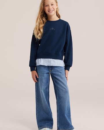 Sweat-shirt WE Fashion en bleu