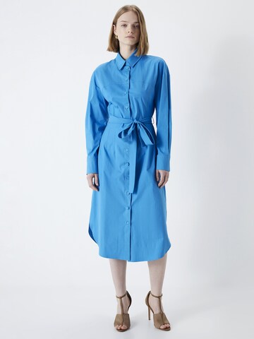Ipekyol Shirt Dress in Blue: front