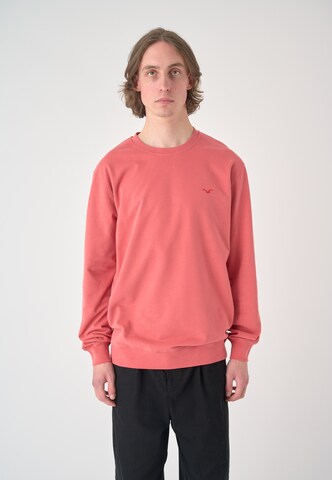 Cleptomanicx Sweatshirt 'Ligull' in Rot: Vorderseite