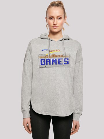 F4NT4STIC Sweatshirt 'Retro Gaming California Games Plate' in Grey: front