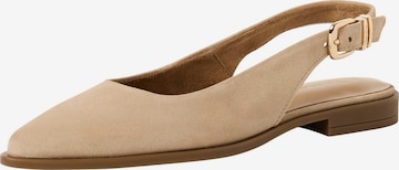 Ballerines à lanières Tamaris en beige : devant