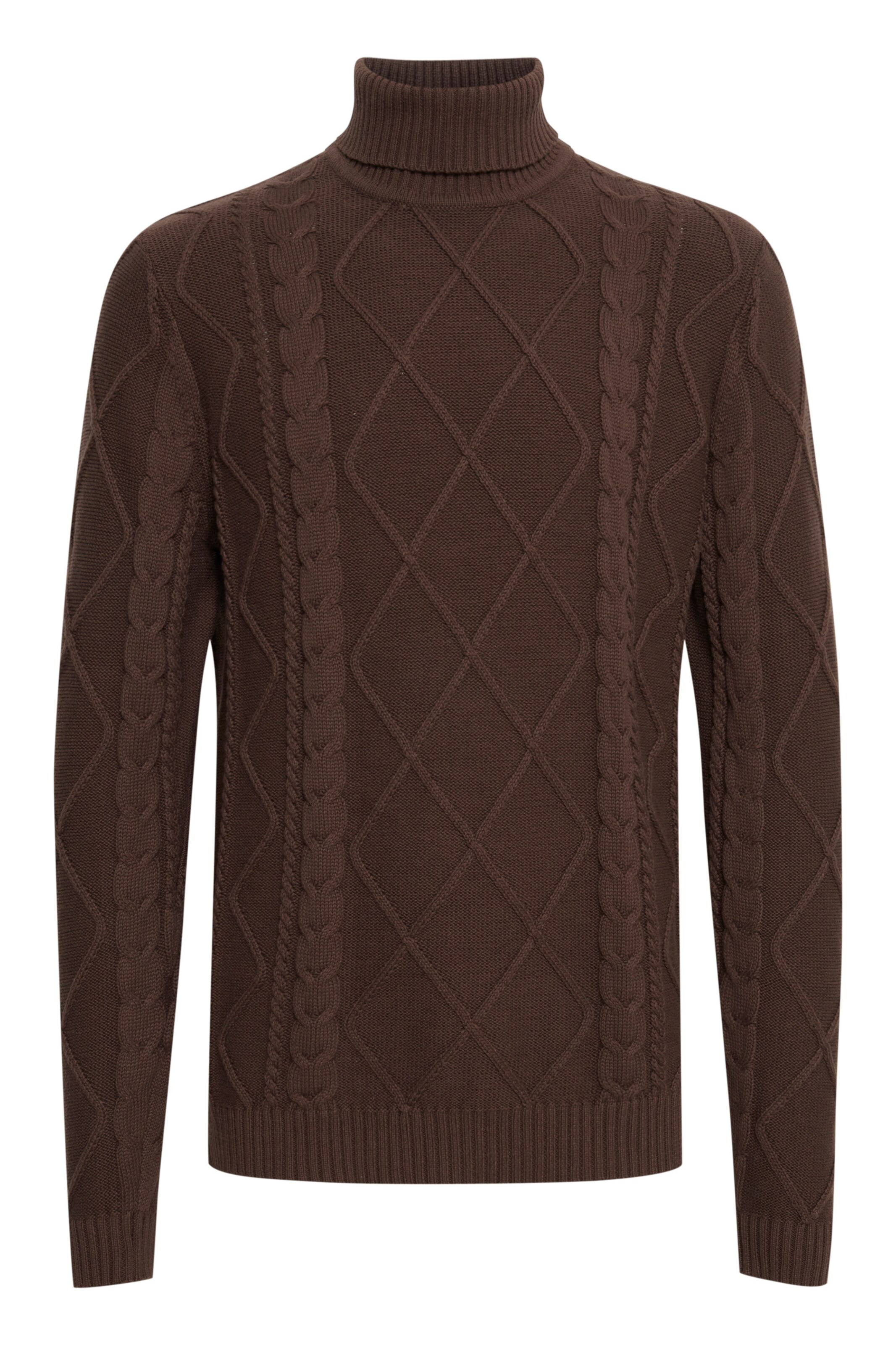 !Solid Pullover in Braun: Vorderseite