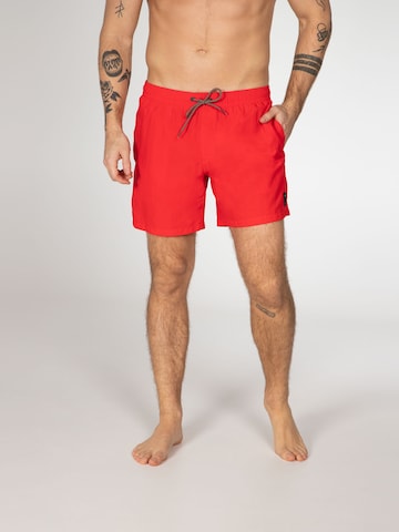 PROTEST Badeshorts 'FAST' in Rot