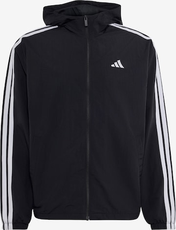 ADIDAS SPORTSWEAR - Chaqueta deportiva 'Essentials' en negro: frente