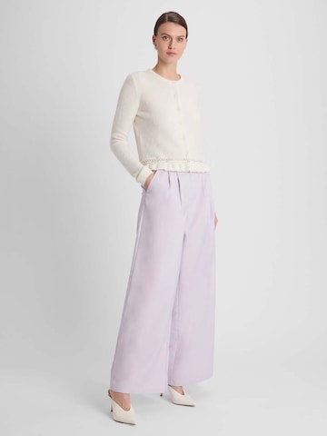 GUIDO MARIA KRETSCHMER FOR BRIDGERTON Wide Leg Bukser med lægfolder 'Kate' i lilla