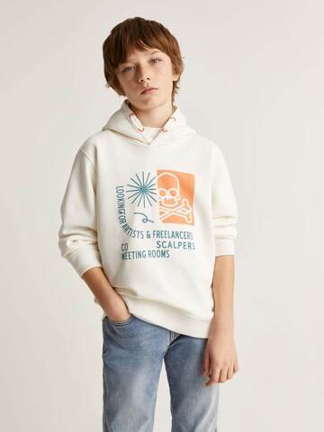 Scalpers Sweatshirt in Wit: voorkant