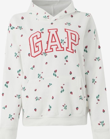 GAPSweater majica 'HERITAGE' - bijela boja: prednji dio