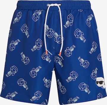 Karl Lagerfeld Board Shorts in Blue: front