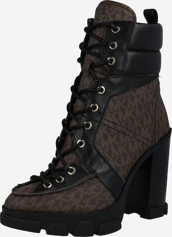 MICHAEL Michael Kors Lace-Up Ankle Boots 'RIDLEY' in Black: front