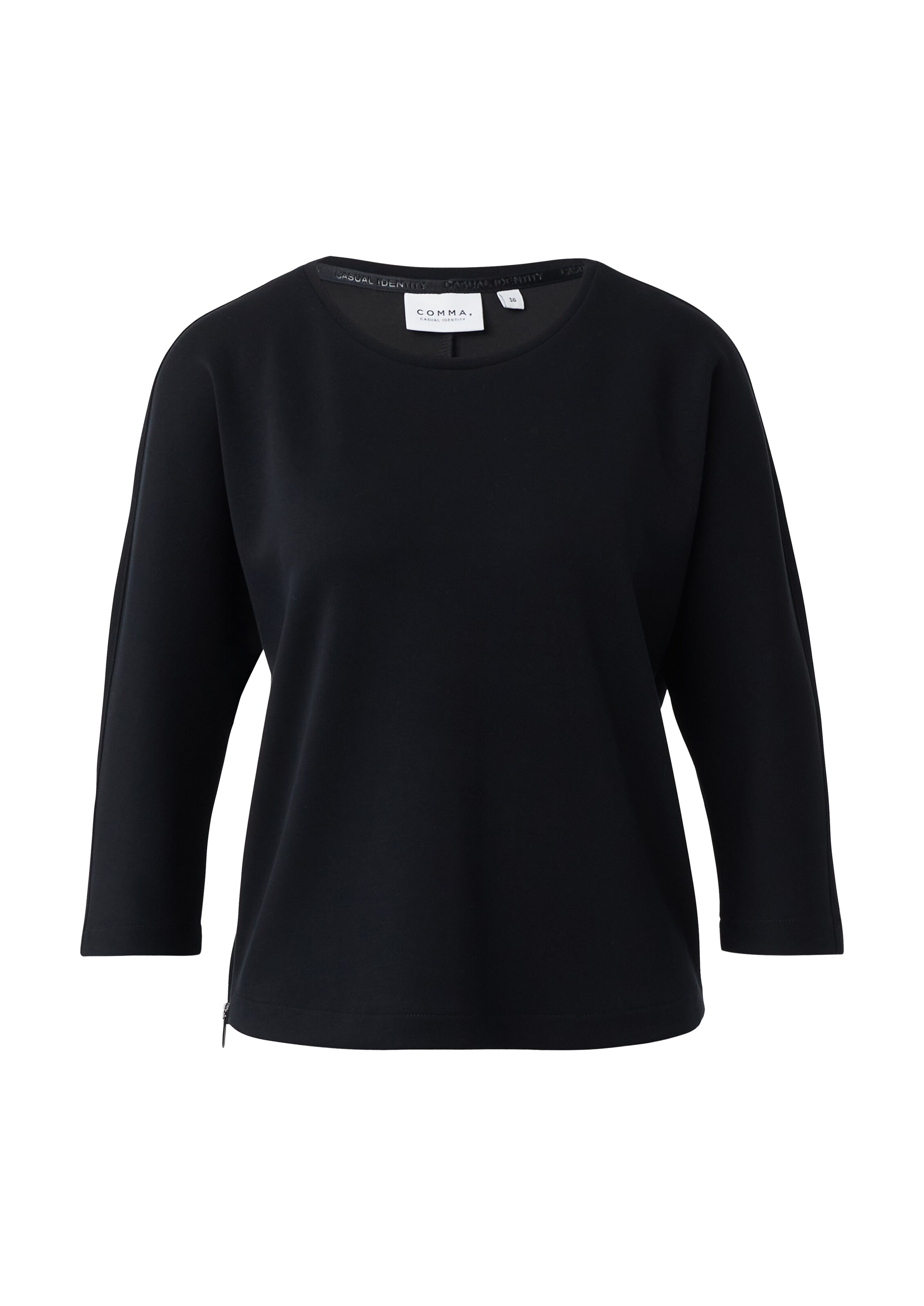comma casual identity Sweatshirt in Schwarz: Vorderseite