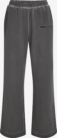 pilka KARL LAGERFELD JEANS Plačios klešnės Kelnės: priekis