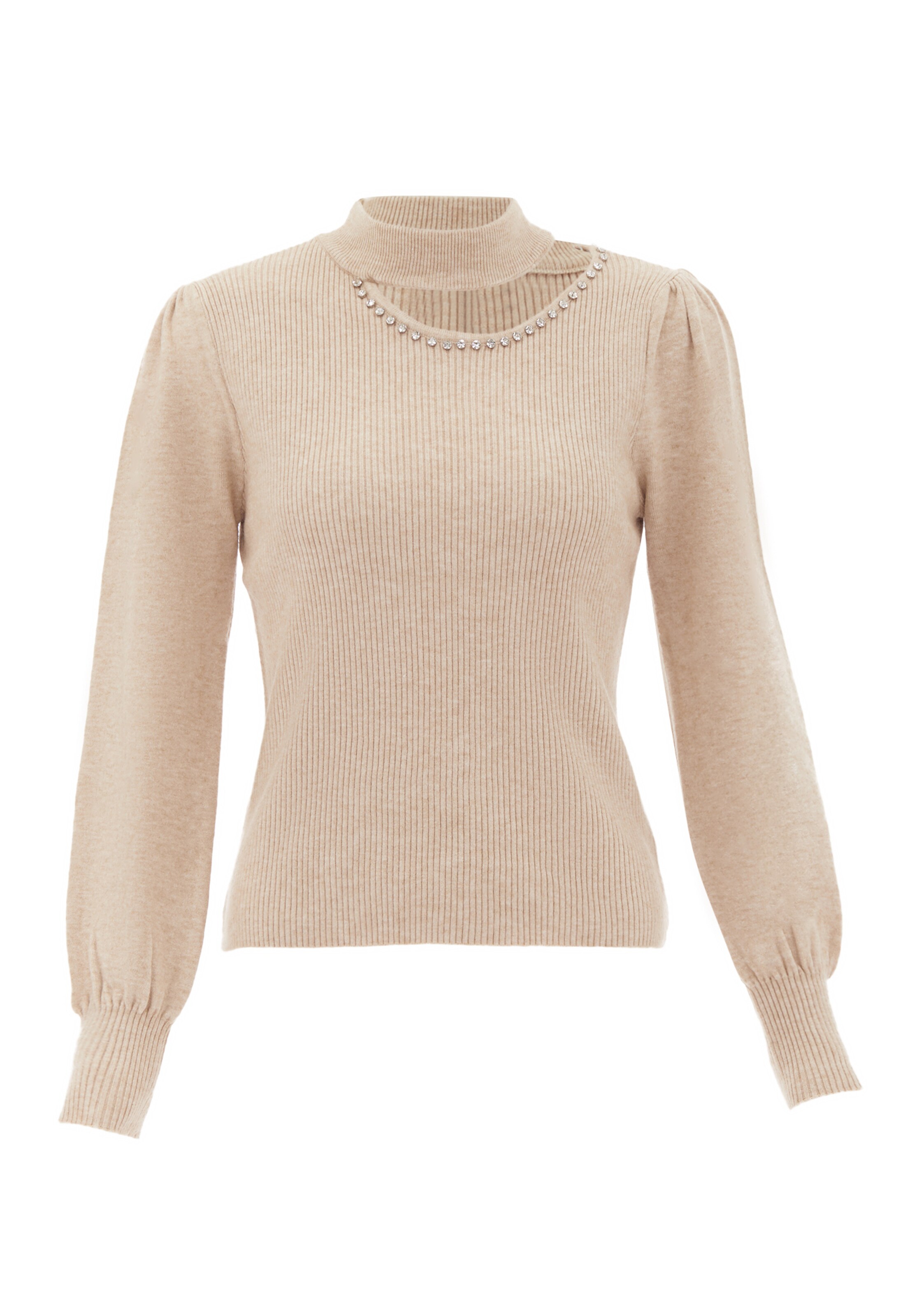 NAEMI Sweater in Beige: front