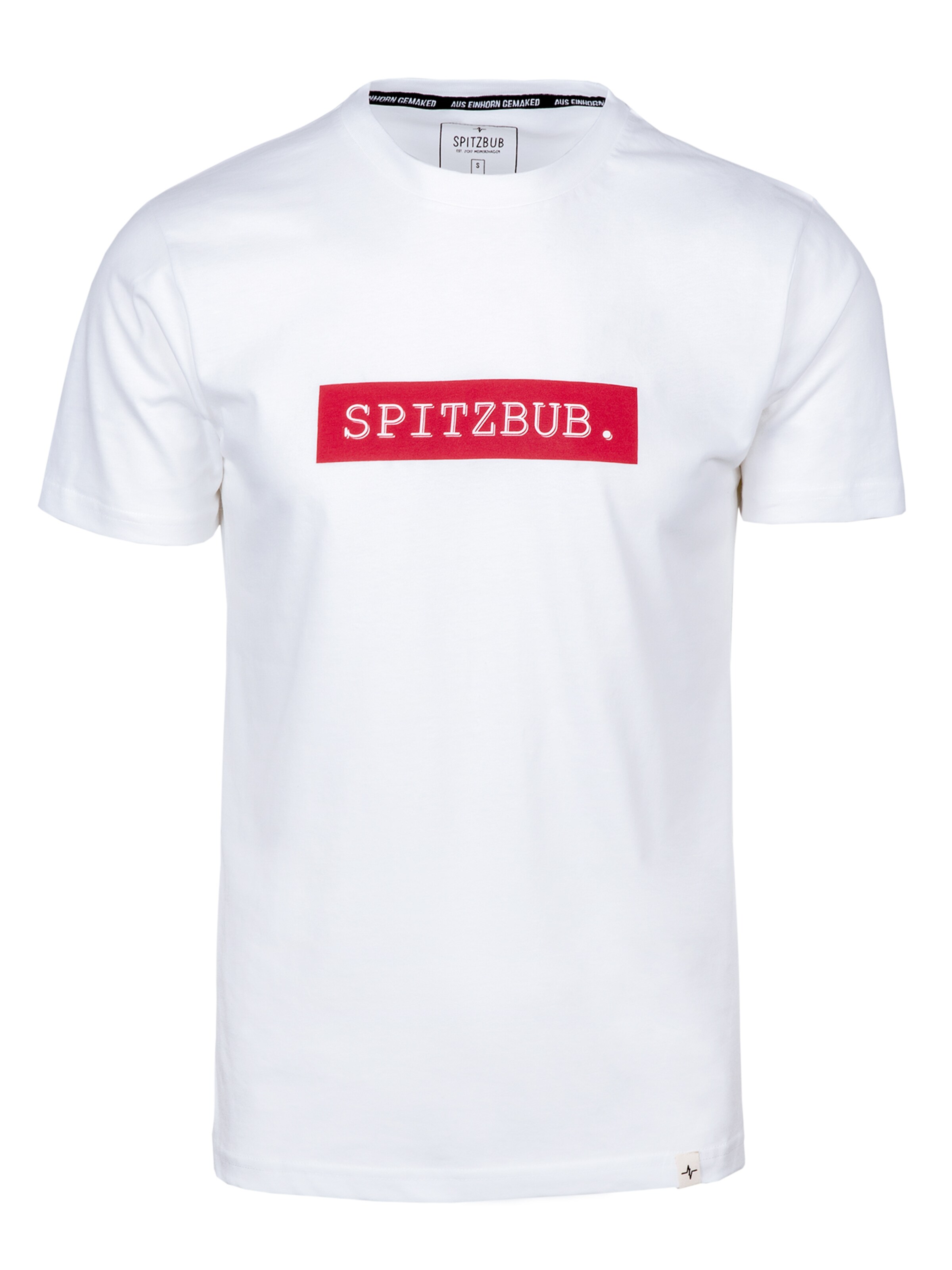 SPITZBUB Shirt in Wit: voorkant