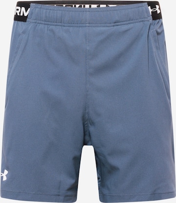Regular Pantalon de sport UNDER ARMOUR en gris : devant