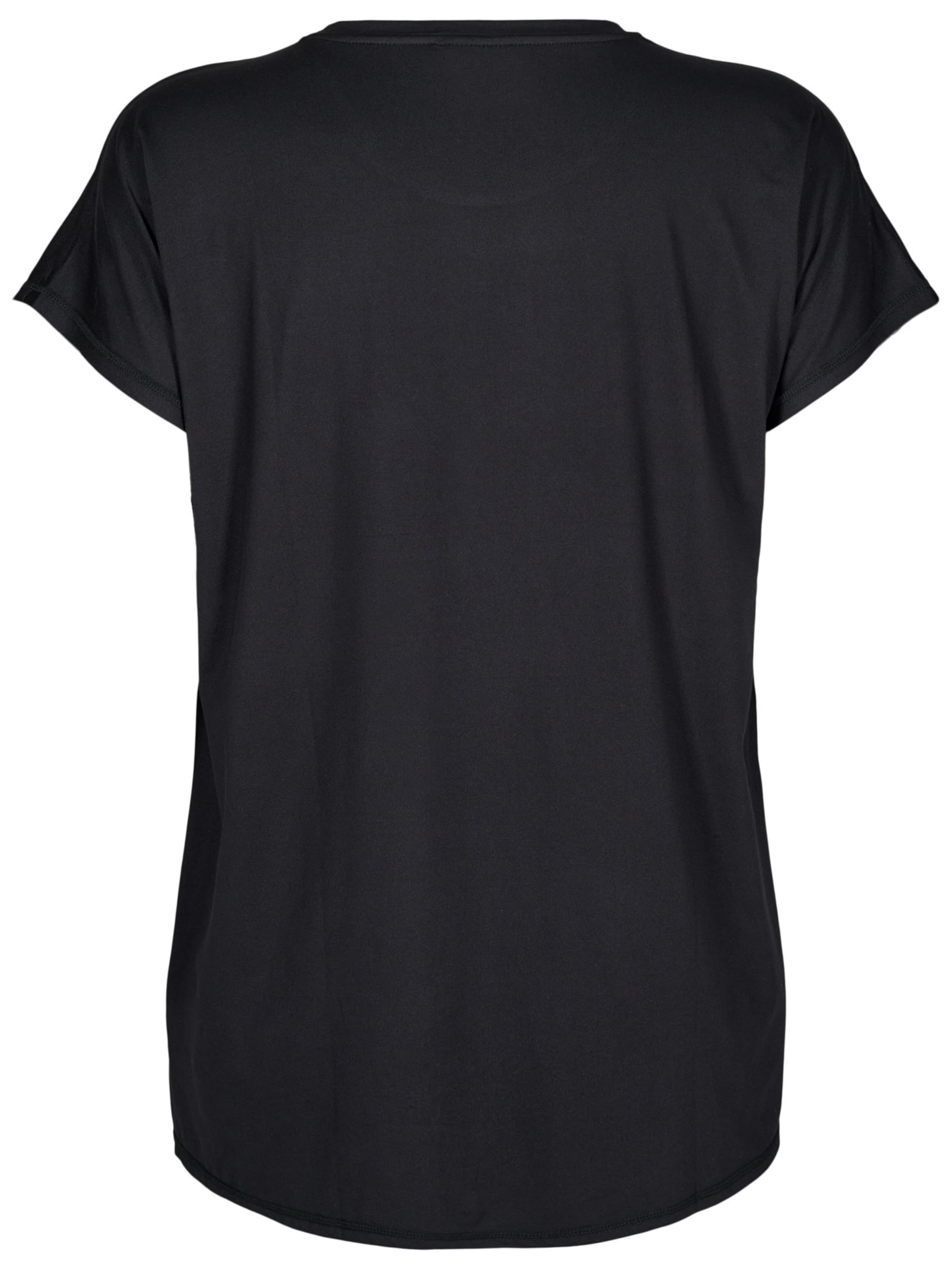 Active by Zizzi Funktionsshirt 'Abasic' in Schwarz