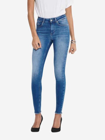 Skinny Jeans 'ONLBLUSH MIDSK ANKRAW REA12187 NOOS 15195681' di ONLY in blu: frontale