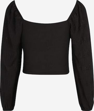 Pieces Petite Shirt 'JASMIN' in Schwarz