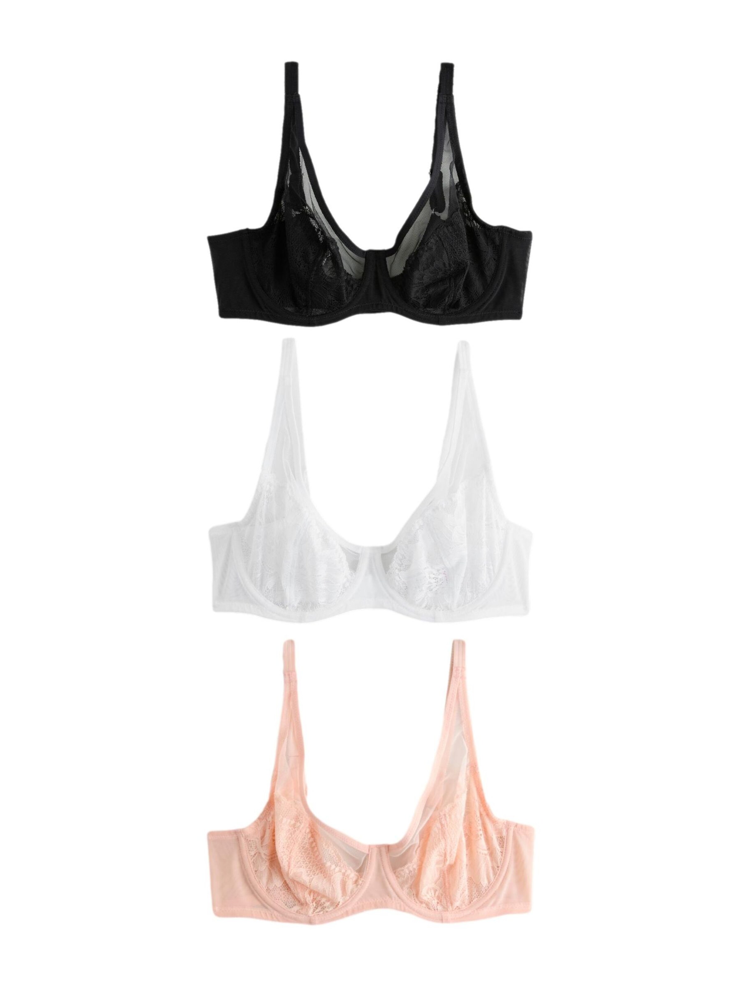 Next Háromszög Melltartó - fekete: elől