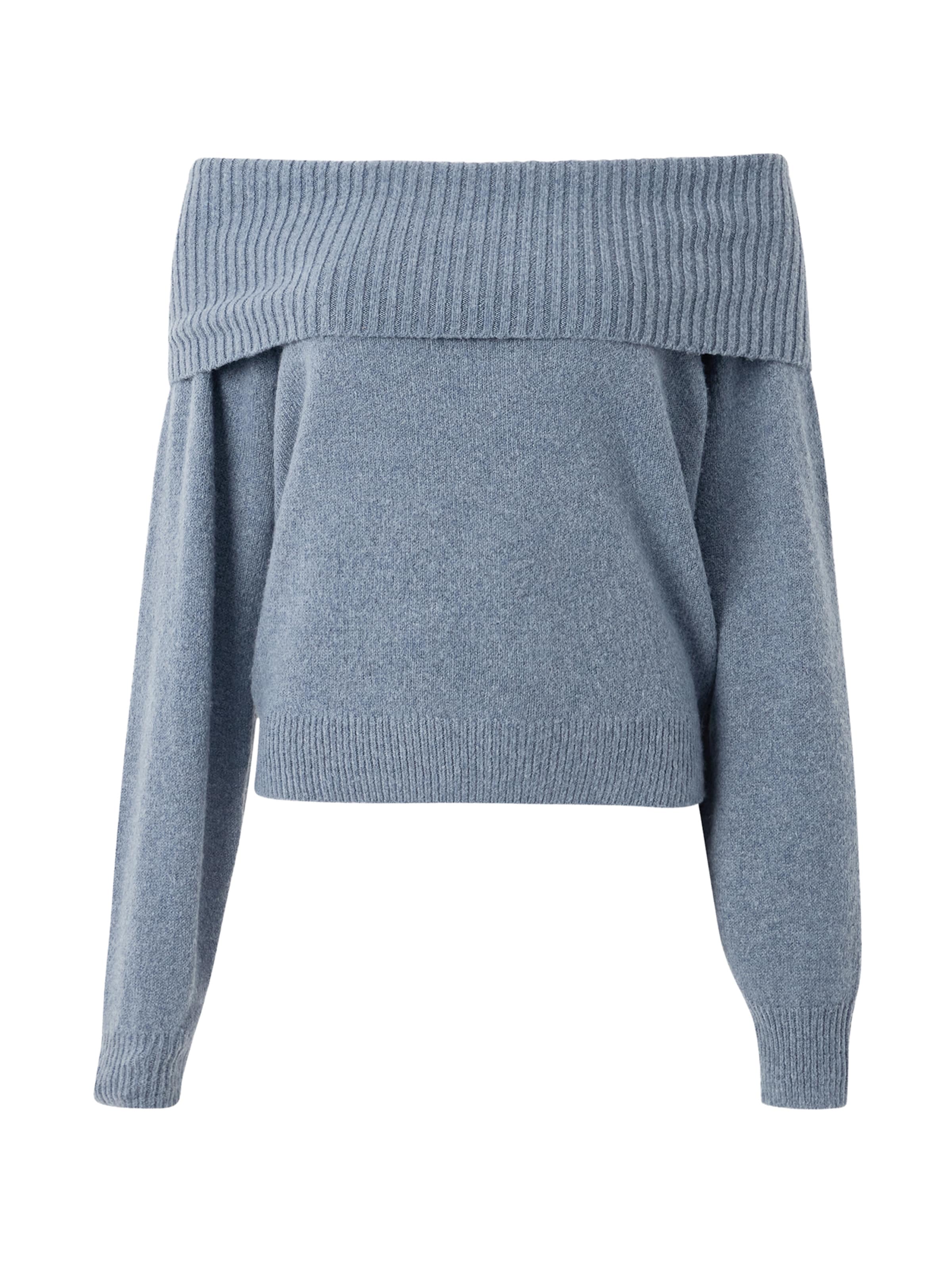 HOLLISTER Пуловер в синьо: отпред