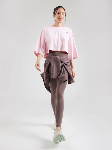 NEBBIA Λειτουργικό μπλουζάκι 'JUST FLOW' σε ροζ