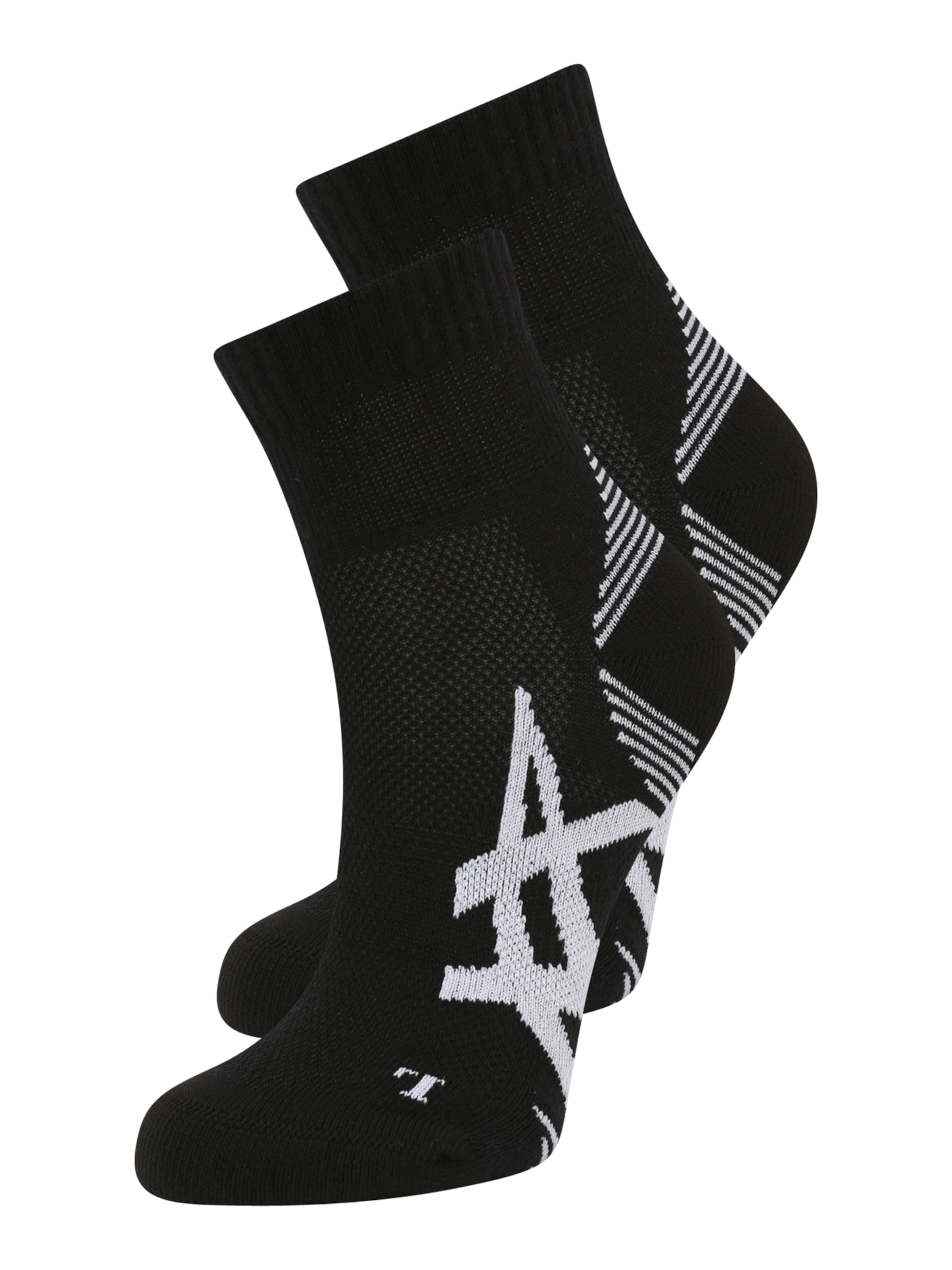 juoda ASICS Sportinės kojinės: priekis