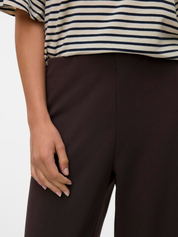VERO MODA Wide Leg Hose 'VMBerlin' in Braun