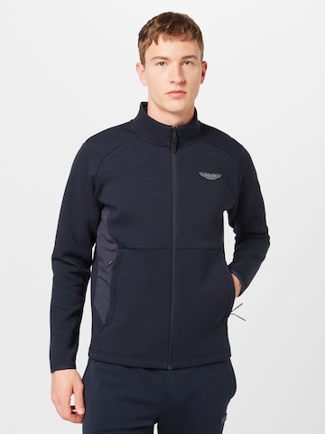 Hackett London Sweat jacket in Blue: front