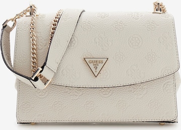GUESS Axelremsväska 'CRESIDIA II' i vit: framsida