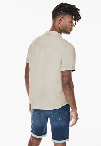 Street One MEN Regular fit Button Up Shirt in Beige