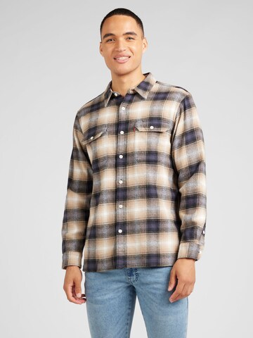 LEVI'S ® Comfort Fit Paita 'Jackson Worker' värissä beige: edessä